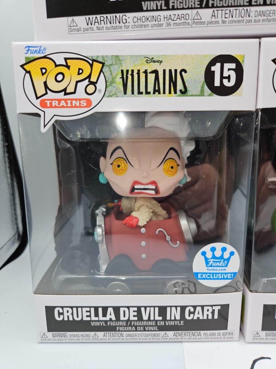 Funko Pop Trains Disney Villains Complete Train Set of 5 - #13
