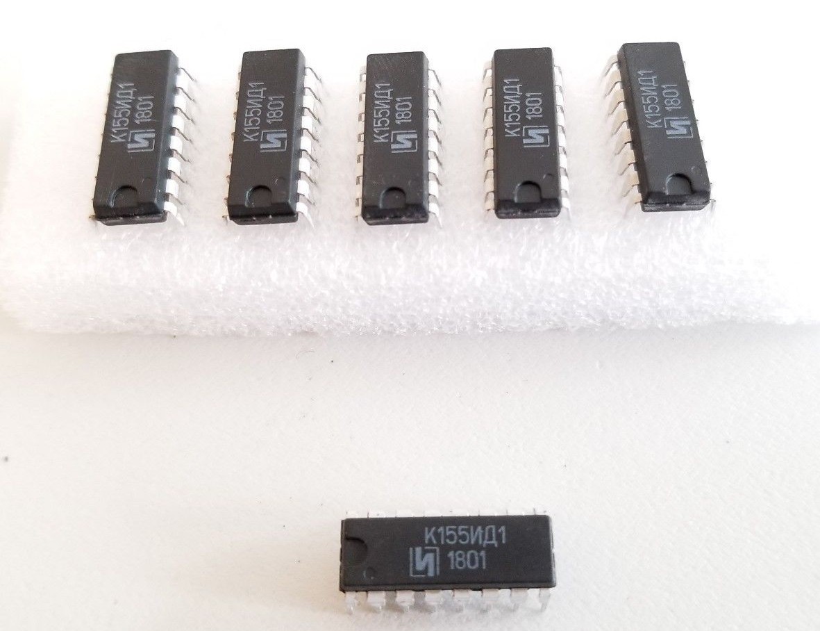 K155ID1 Nixie Clock Tube Driver IC 74141 K155Ð¸Ð´1 Integral - Foto 11