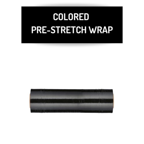 4 Rolls Black Hand Pallet Pre-Stretch Wrap, 17 in. x 1476 Ft. x 34 Gauge - Picture 3 of 7