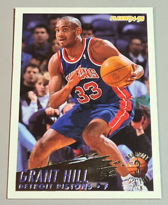 Grant Hill # 3 NBA DRAFT LOTTERY PICKS ROOKIE Fleer '94-95 EN Near Mint Vintage