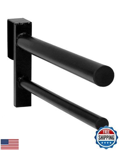 QWORK Portasella Doppio Rimovibile,Nero - Rivestito in PVC - Taglia Unica