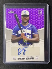 2021 Leaf Perfect Game Dakota Jordan Purple Autograph #1/1 Giants!!!