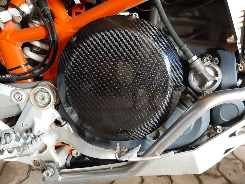 Крышка муфты KTM, защита двигателя, углеродное волокно для KTM 690 SMC/Enduro/Duke - Изображение 2 из 4