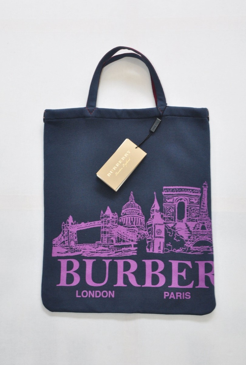 【archive】Burberry Blue label archive bag BURBERRY BLUE LABEL Nova Check Canvas & Leather Tote Hand