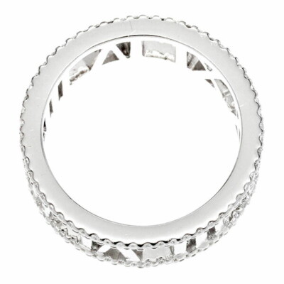 Tiffany & Co. Atlas k18WG リング Tiffany & Co. K18WG Open Atlas Full Diamond US Size No. 5.5 Ring