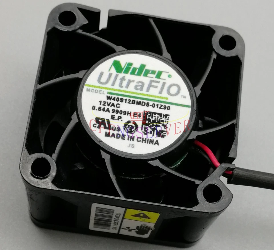 1PC New Nidec W40S12BMD5-01Z90 4028 4CM 12V 0.64A 2-pin cooling fan - Image 3 of 3
