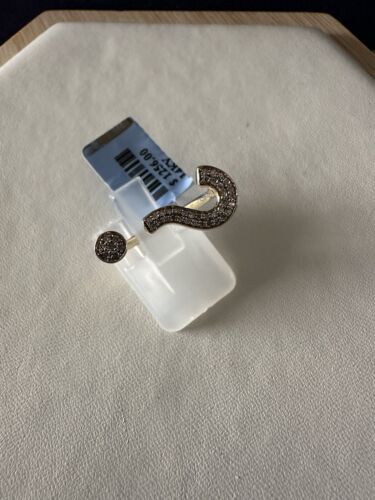 14Kt Rose Gold Cluster Ring with Diamonds,size 7. - Picture 3 of 6
