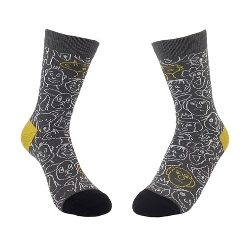 Funny Faces Socks from the Sock Panda (Adult Small) - Picture 3 of 3