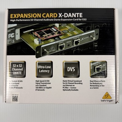 Behringer X-DANTE Audinate Dante Expansion Card for X32 New In Sealed Box