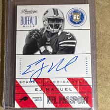 EJ Manuel Signs Exclusive Autographed Memorabilia Deal with Panini Authentic 13