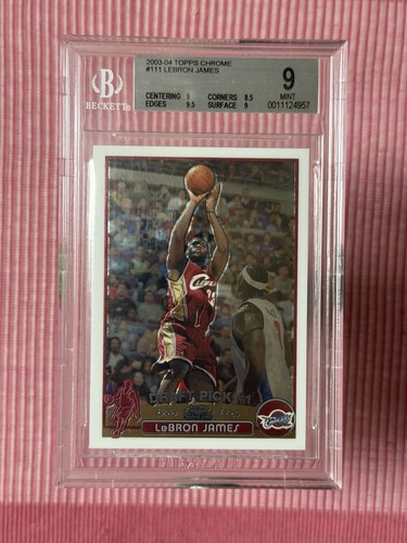 LeBron James #111 2003 Topps Chrome card