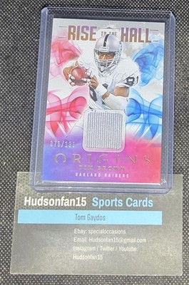 Tim Brown 2025 Panini Origins Rise To The Hall Patch 76/199 Oakland Raiders
