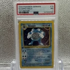 Pokemon PSA 7 Poliwrath / Quappo 1st Edition German Base Set Holo Rare