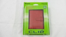 Rare Genuine Sony Clie Carrying Case for PEG-SJ/SL Series - Red PEGA-CA30/R 