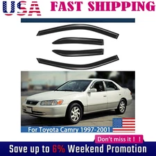 For Toyota Camry 1997-2001 Sedan Window Vent Visors Deflectors Sun Rain Guard US