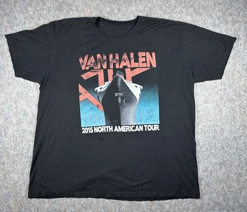 VTG Van Halen 2015 North American Tour T-Shirt Black XL Band Vintage vintage concert t-shirt, vintage, size XL, single stitch, B+ condition