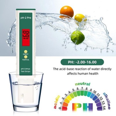 Digitales PH Meter 0,01PH Genauigkeit LCD Hydroponics Water Pocket Test Pen
