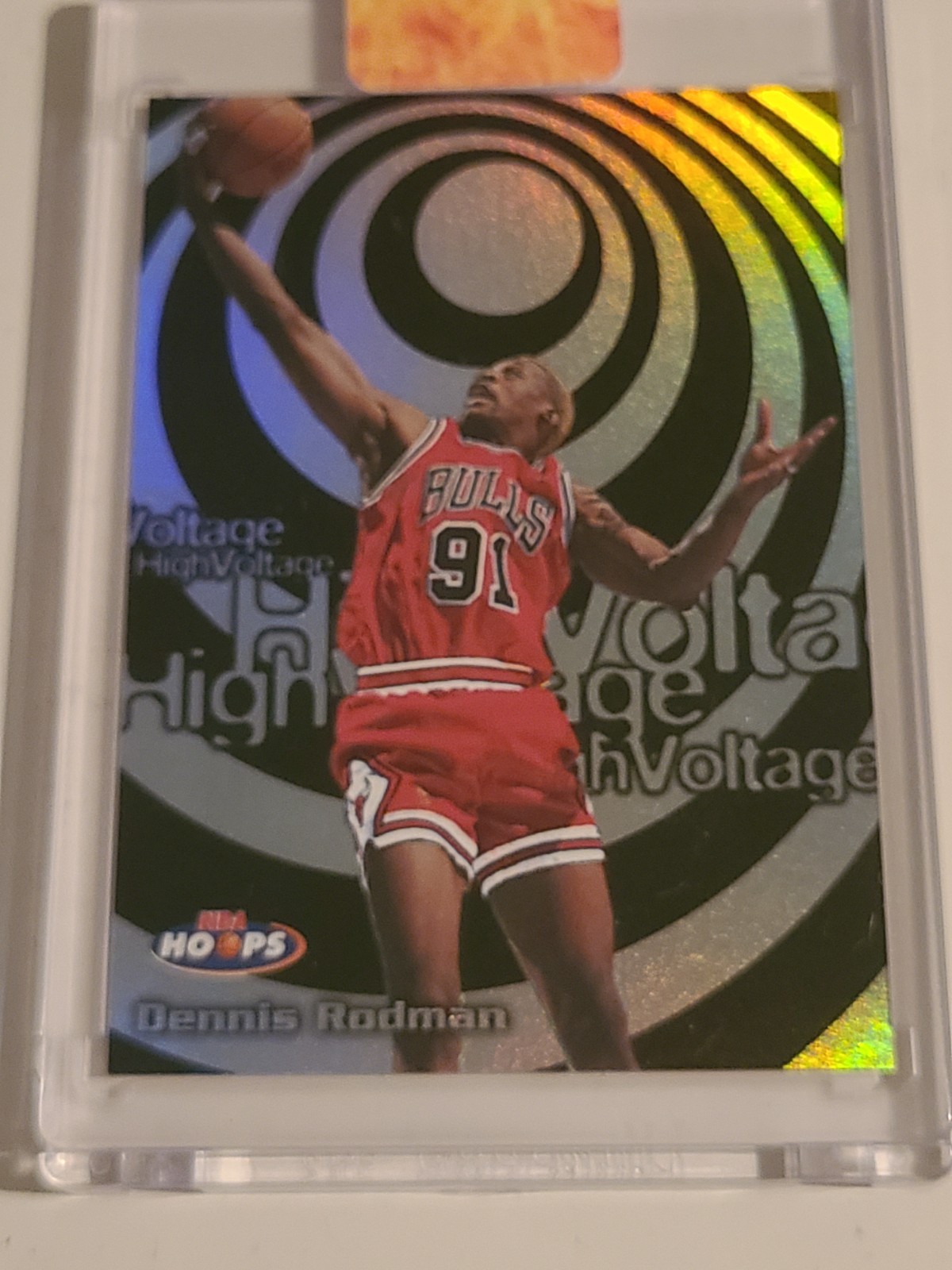 1997-98 NBA HOOPS High Voltage Dennis Rodman #16HV Chicago Bulls