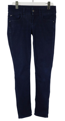 G-STAR Lynn Mid Skinny Jeans Damen W30/L32 Zip Fly Stretchy Denim Blau