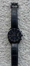 Emporio Armani AR-5916 Chronograph Quartz Black Leather Strap Date Watch