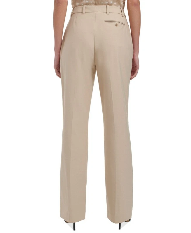 Pantalones de pierna recta para mujer Calvin Klein (Latte Multi, 6) Foto 3 de 4