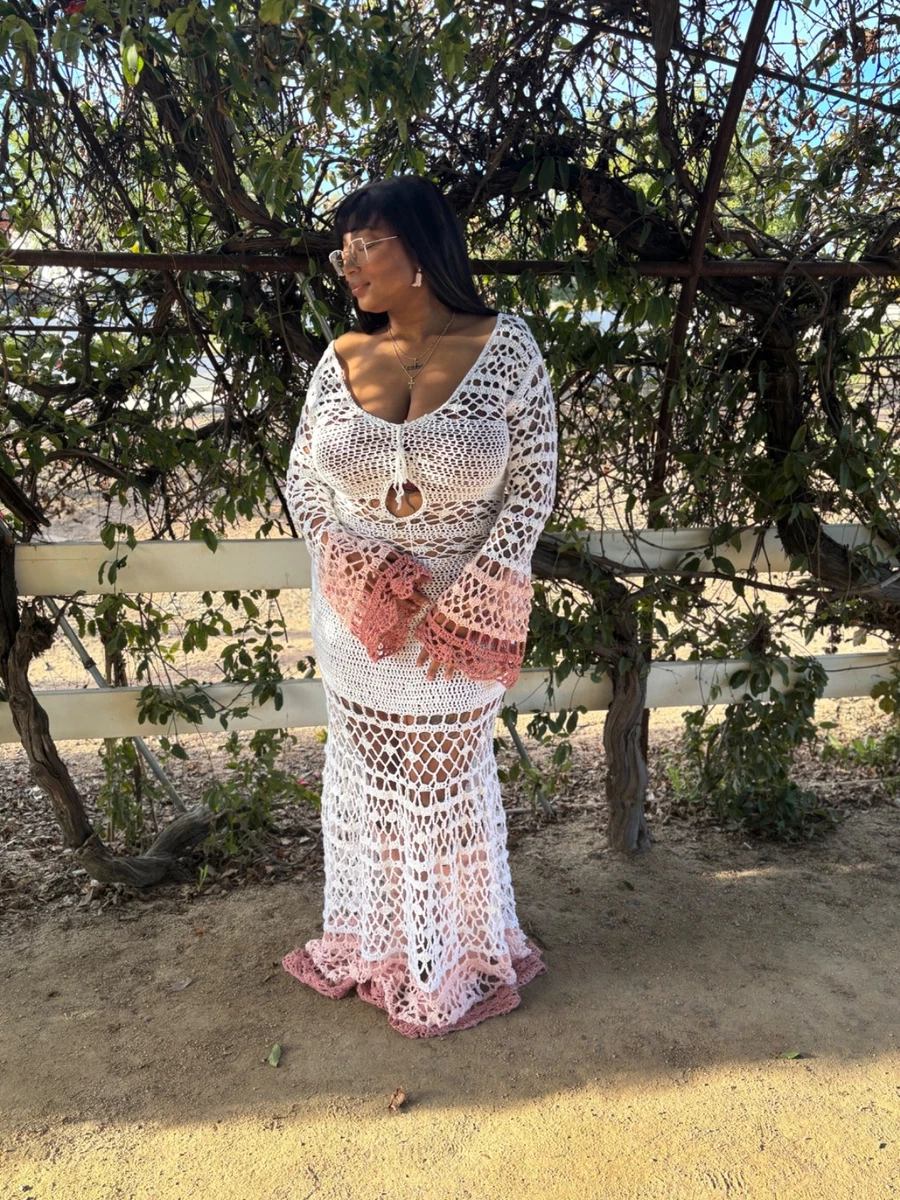 Crochet Long Sleeve Maxi Dresses for Women for sale | eBay Crochet Long Sleeve Maxi Dresses for Women for sale | eBay
