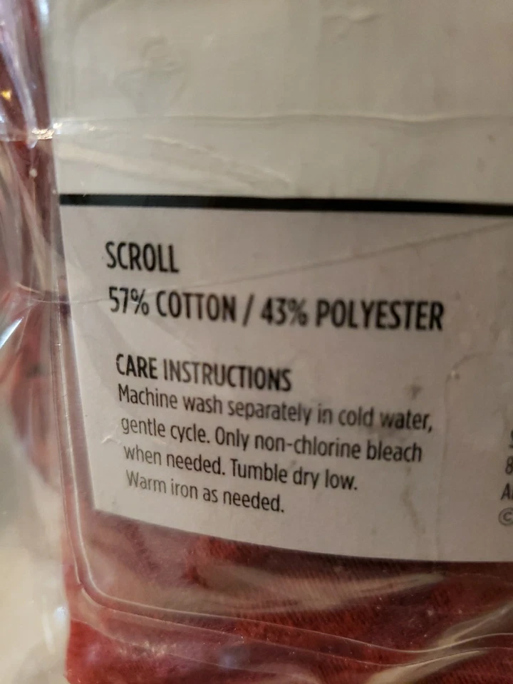 Sure Fit Duck Claret Armless Dining Chair Slipcover Burgundy Up To 42" Tall  - Image 4 of 4