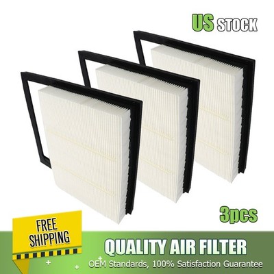 3x Engine Air Filter Set For 2013 - 2018 Ford C-Max Fusion Lincoln MKZ L4 2.0L