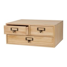Wooden Storage Box Apothecary Drawers Vintage Wooden Box Wood Desktop Organiz...