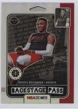 2019 Panini NBA Hoops Premium Stock Back Stage Pass Holo Russell Westbrook 1k9t