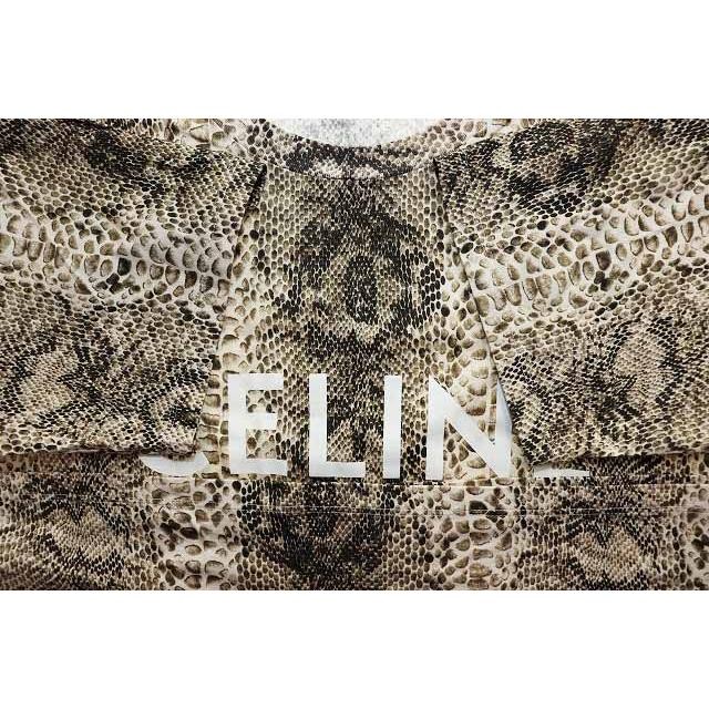 CELINE 22SS Serpent Python Print Logo Loose Tee X… - image 4