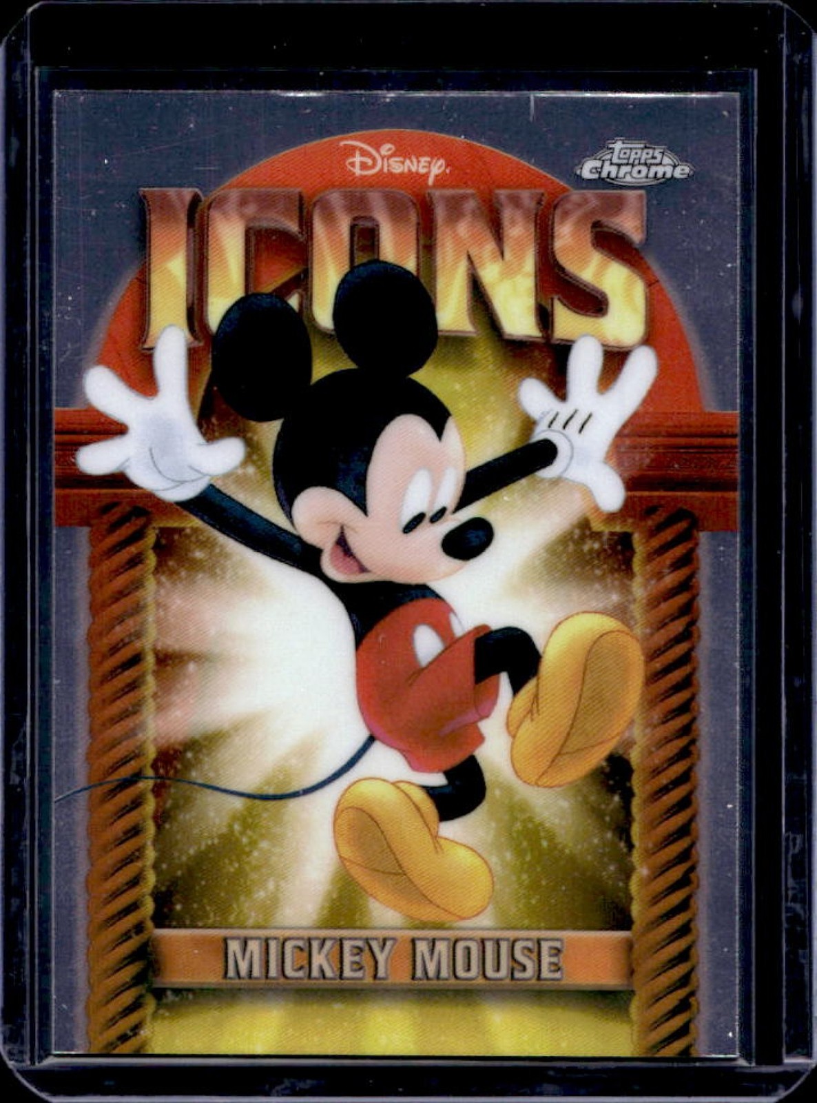 Mickey Mouse 2025 Topps Chrome Disney #1 Yellow Refractor /275