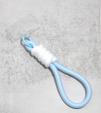 Heavy Duty Nylon Phone Wrist Strap in Blue BNIB Clear Card Included- Universal