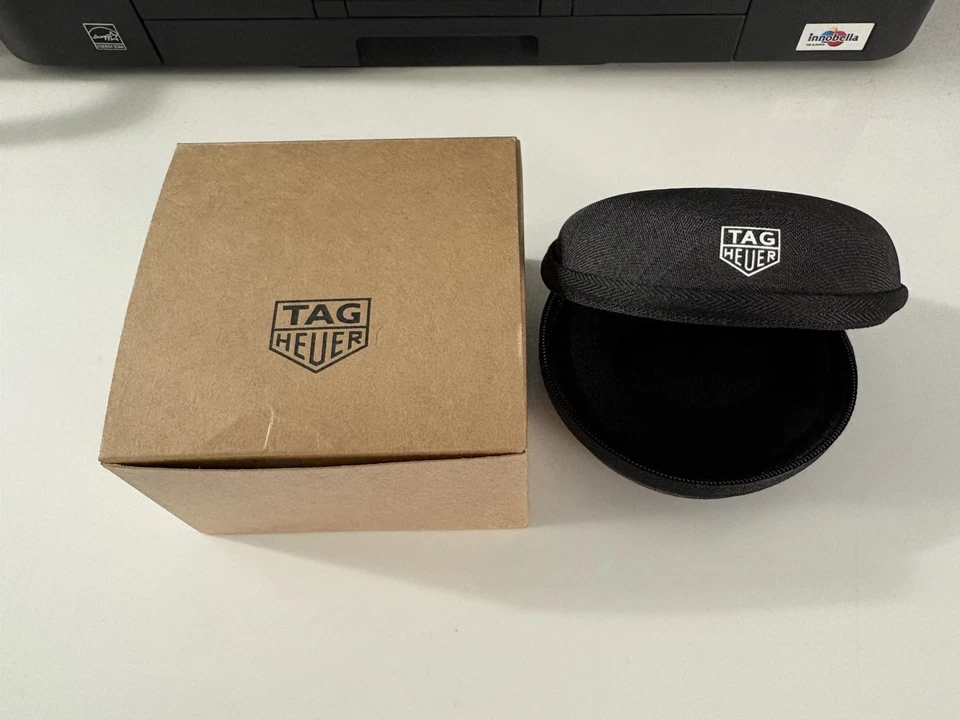 RELOJ TAG Heuer caja/estuche de almacenamiento de viaje redondo Foto 3 de 3