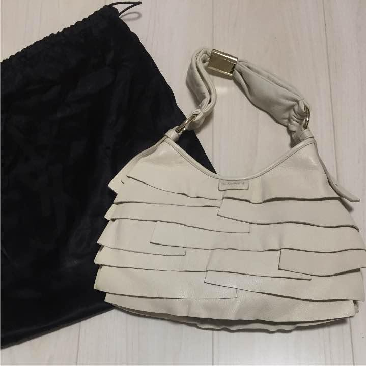 [Nuova con scatola borsa portaoggetti] Yves Saint Laurent Saint Tropez bianca borsa a tracolla rara