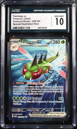 2025 Pokemon Yanmega EX Destined Rivals Special Illustration Rare 228/182 CGC 10