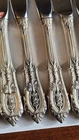 sterling Wallace Rose Point Dinner Knives Set Of 10     Sterling Silver ..9”