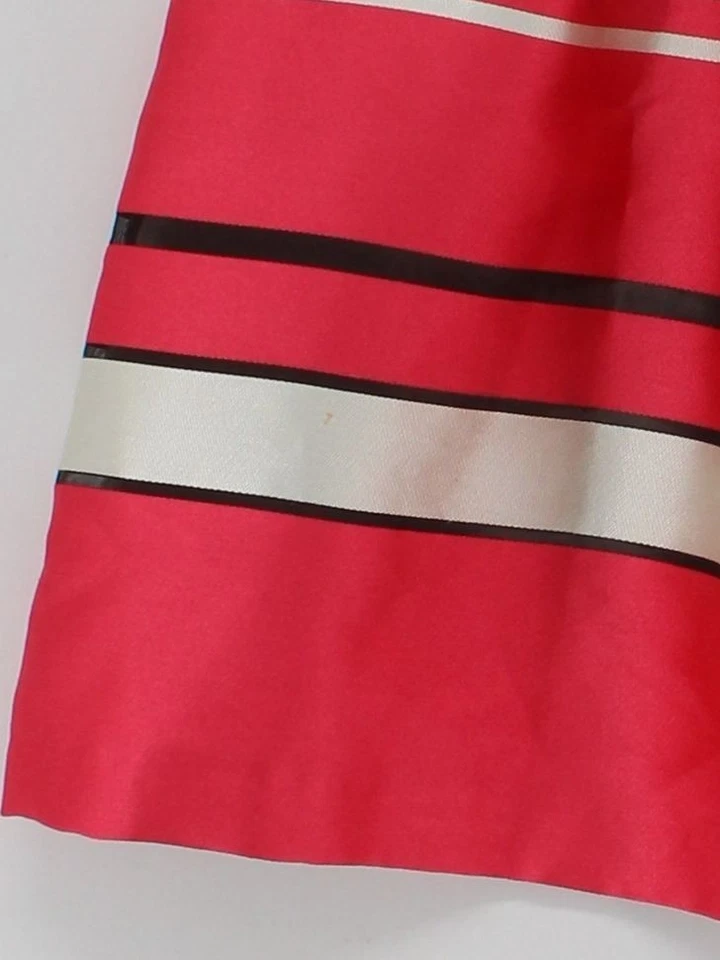 Coast Women's Mini Skirt UK 10 Pink Striped 100% Polyester Short Mini - Image 4 of 4