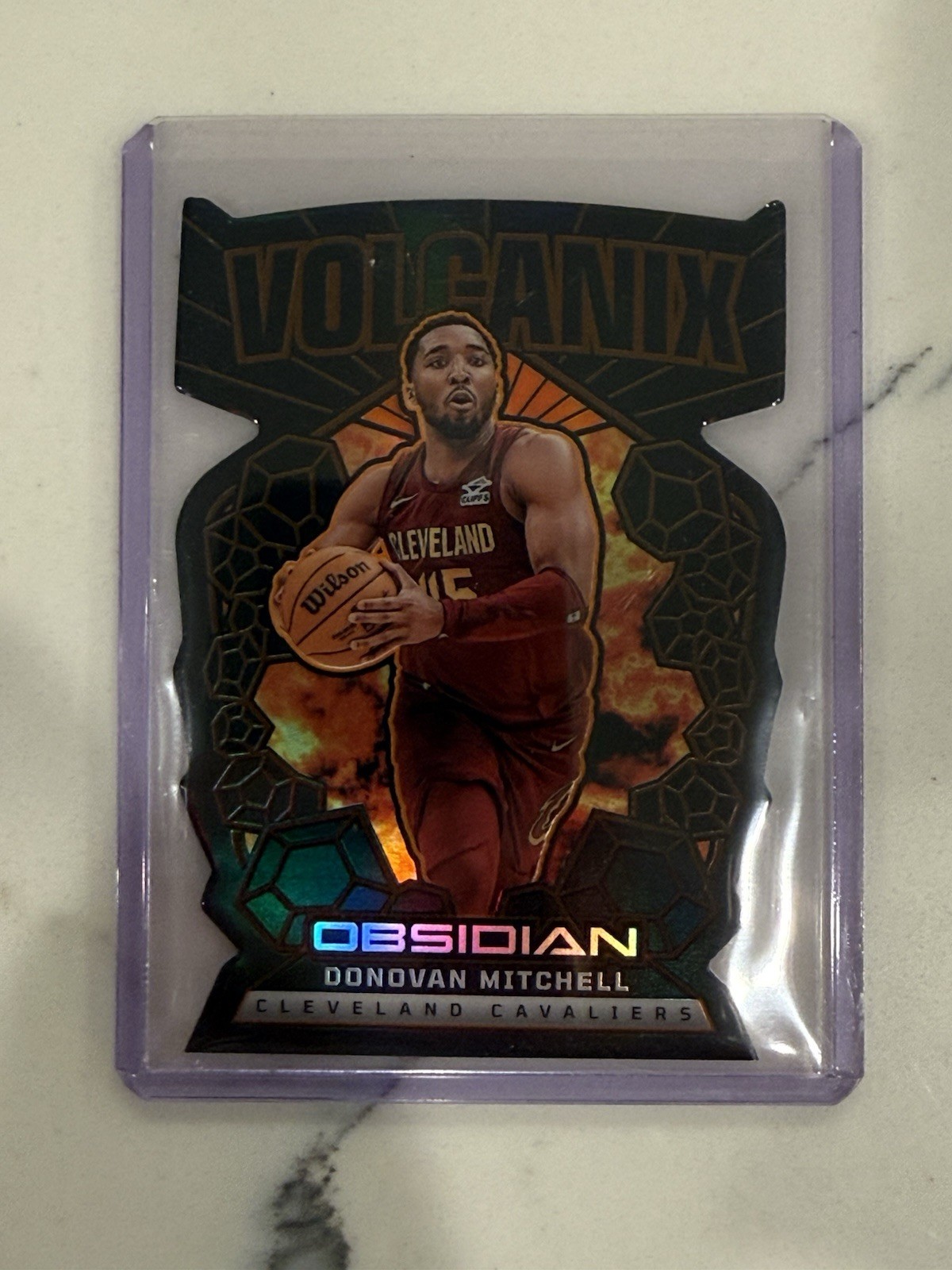 Donovan Mitchell 2024-25 Obsidian Die Cut Volcanix #3 CASE HIT 🔥