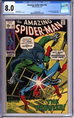 The Amazing Spider-Man #93 CGC 8.0 VF PROWLER Marvel comics 3755641004