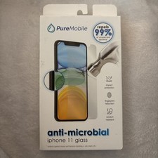 NEW PureMobile Anti-microbial invisible shield Glass iPhone 11 Scratch Resistant