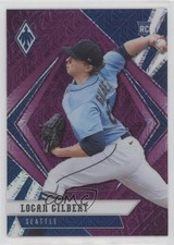 2021 Panini Chronicles Phoenix Purple Mojo 24/99 Logan Gilbert #14 2t9