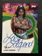 2025 Topps Universe WWE Lash Legend Universe Auto /99 Green Electric ANN