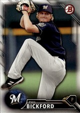 2016 Bowman Draft #BD-189 Phil Bickford Milwaukee Brewers