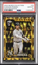 2024 TOPPS GILDED COLL GOLD RAYWAVE #33 EVERSON PEREIRA 25/25 PSA 10