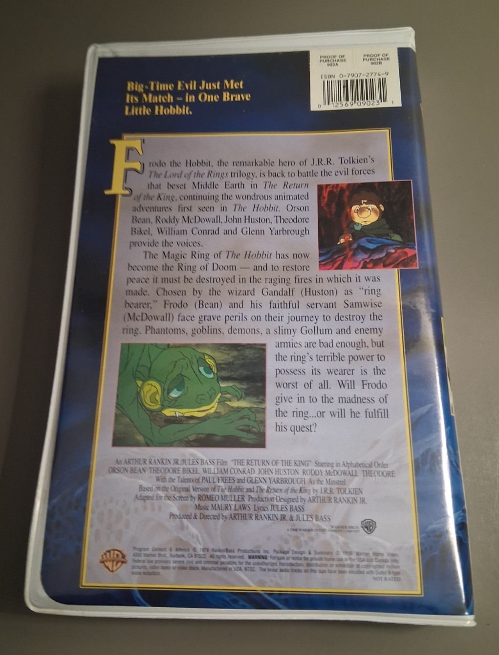 The Hobbit + The Return of the King VHS Tape Animated Fantasy/Adventure TESTED