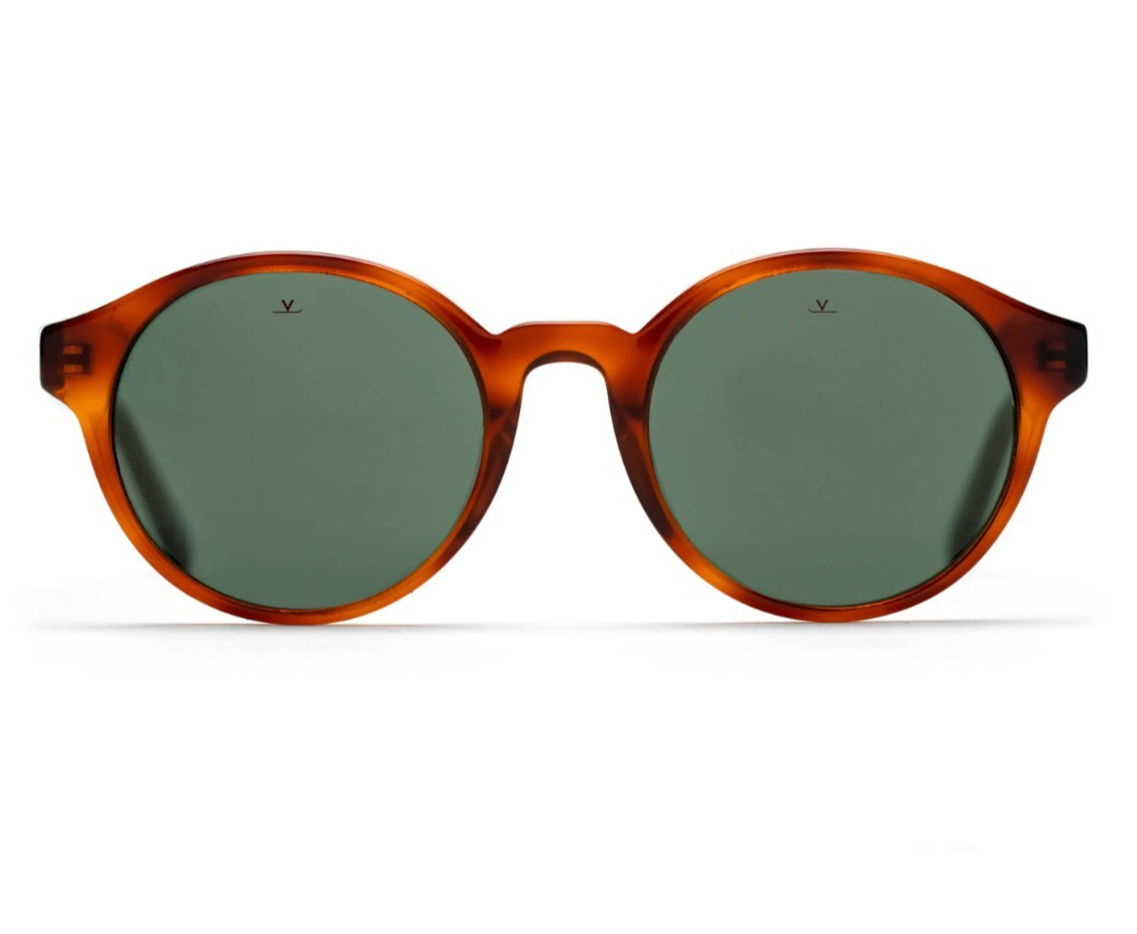 Vuarnet Cabin VL2001 0003 55mm Round Alpine Sunglasses Tortoise Made in France Vuarnet Cabin VL 2001 - Pure Grey Tortoise – Quattro Tizi main image 2