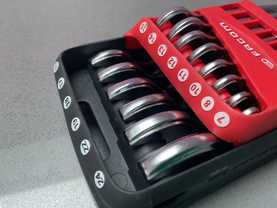 Juego de llaves de trinquete combinadas FACOM métricas 9-24 mm juego de 12 Foto 4 de 4