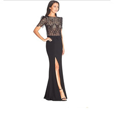 Dress the Population Lace Overlay Gown, Sample Size, 298 Retail, NWT, 1151
