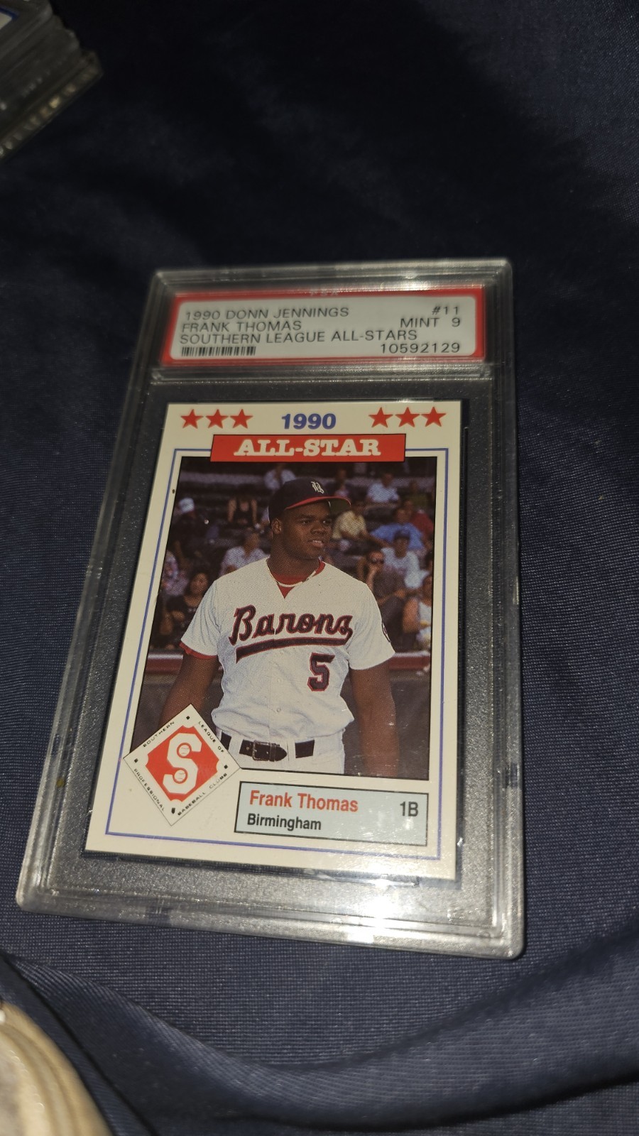1990 Southern League All-Stars - Frank Thomas #11 (RC) view 3